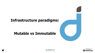 Partner of:
Infrastructure paradigms:
Mutable vs Immutable
 