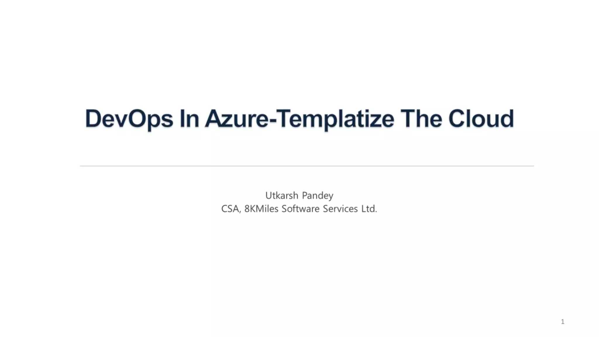 DevOps in Azure :Azure Resource Manager | PPTX | Cloud Computing | Internet