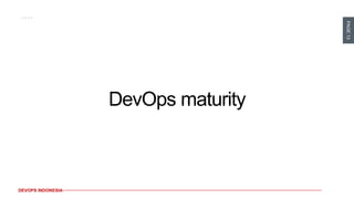PAGE13
DEVOPS INDONESIA
DevOps maturity
 