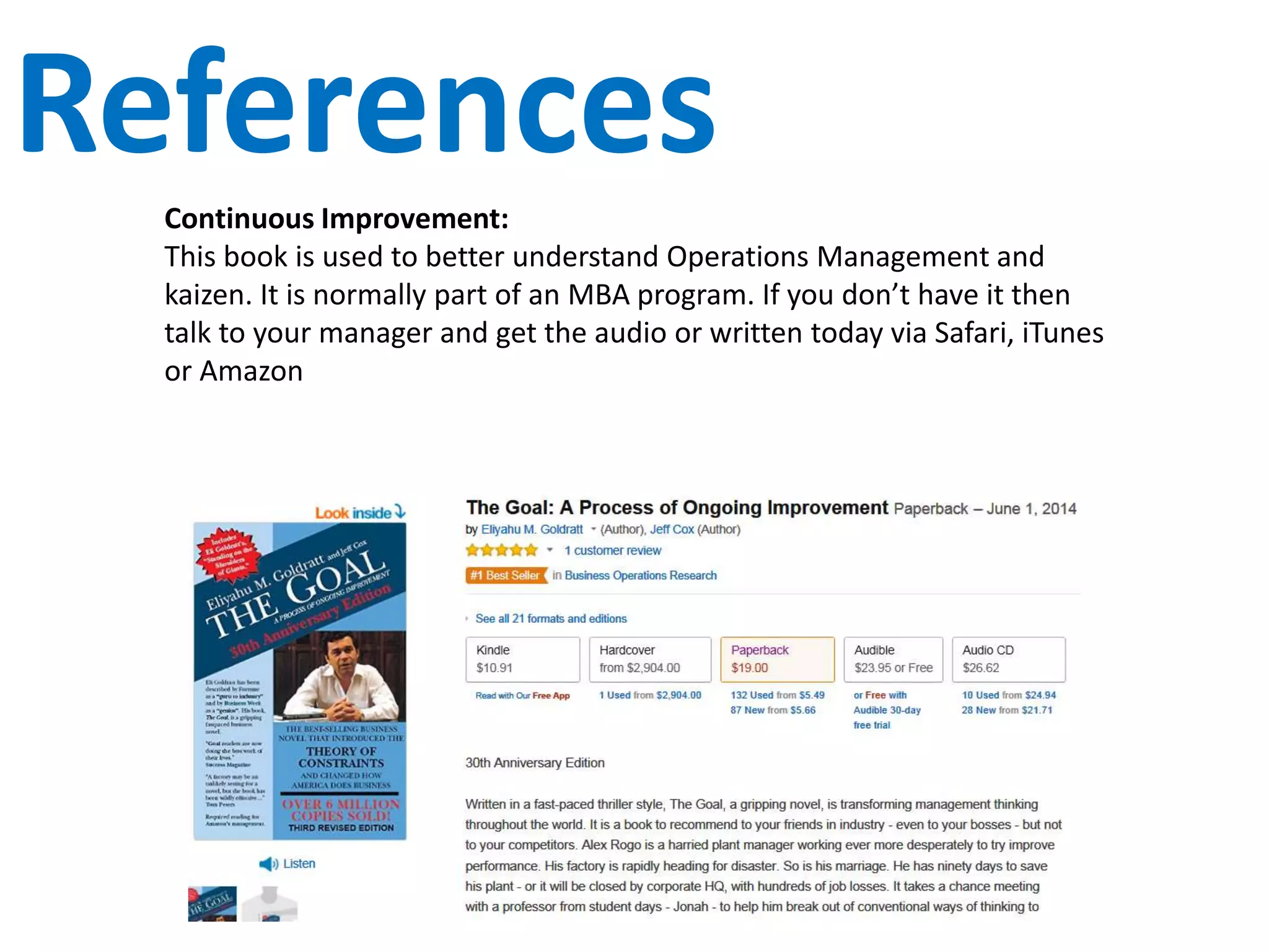 Training
In the name of the DevOps spirit, IT is sharing all our training:
S:AeroInfoTraining
Training materials include: GIT, Docker, etc.
Join my local DevOps MeetUp:
http://www.meetup.com/DevOps-Vancouver-BC-Canada
 