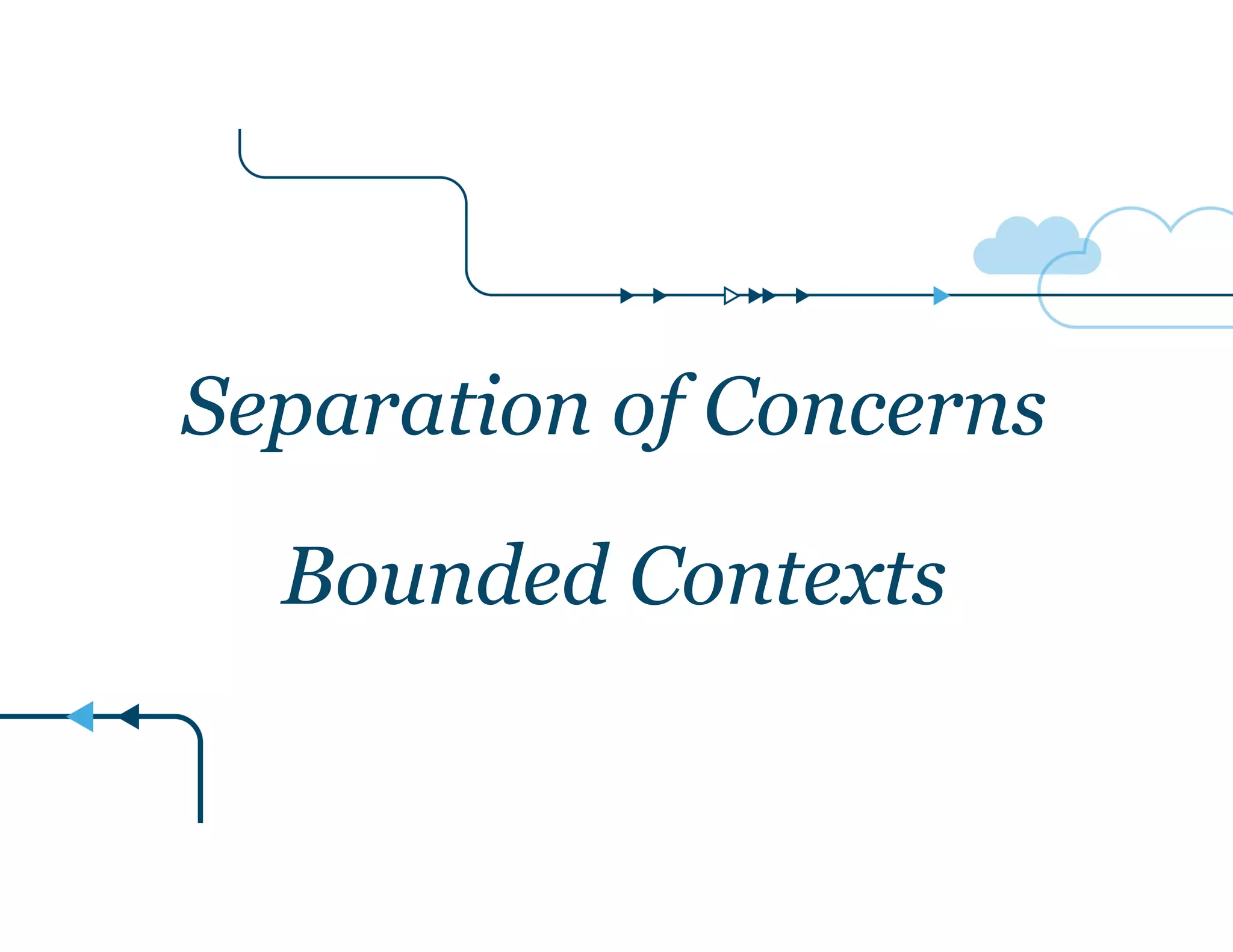 Separation of Concerns 
Bounded Contexts 
 