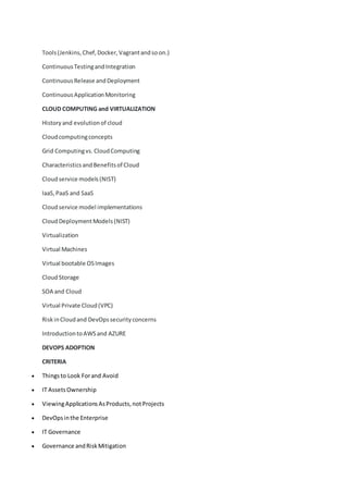 Devops & linux administration | DOCX