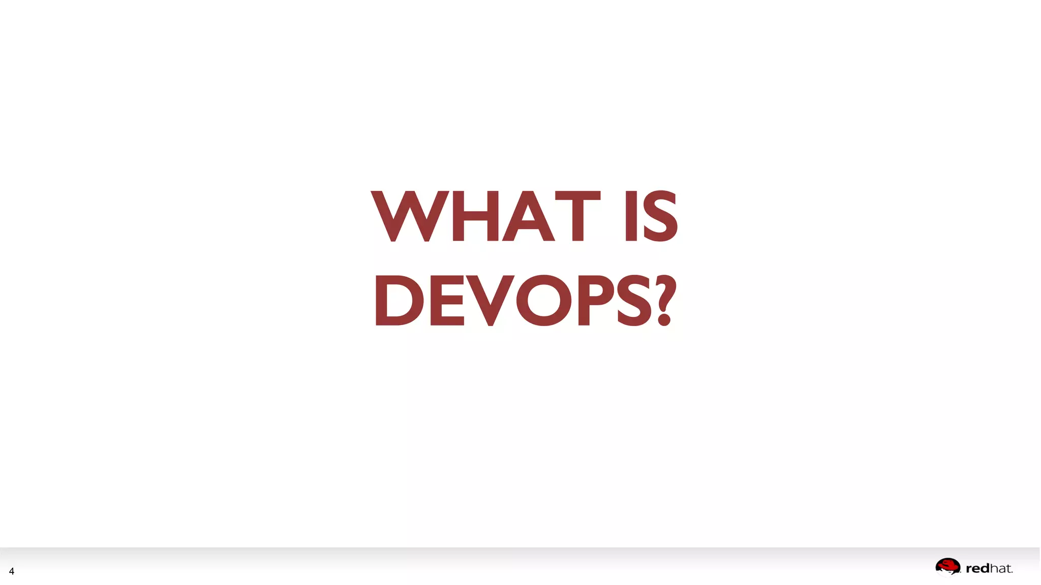 Session title 
4 
WHAT IS! 
DEVOPS?! 
 