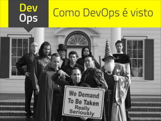 Dev
Ops Como DevOps é visto
 