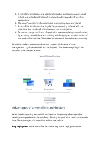 Monolithic Development devops notes.docx LECTURE NOTE S OF 2025 | DOCX