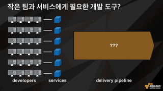 • 셀프 서비스 지향
• 기술 독립적
• 베스트 프랙티스 장려
• 단일 목적의 서비스
DevOps 도구의 특징
 