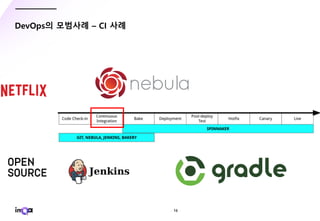 - 16 -
DevOps의 모범사례 – CI 사례
 