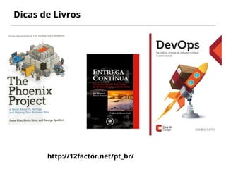 Dicas de Livros
http://12factor.net/pt_br/
 