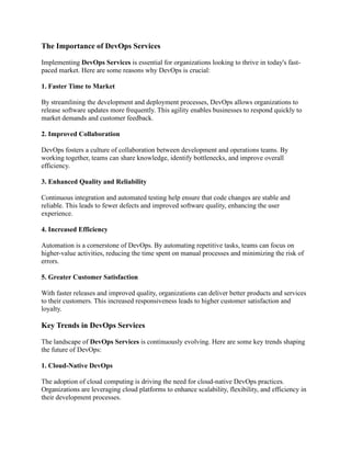 Transform Your Software Delivery with Expert DevOps Services: A ...