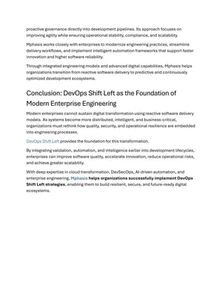 DevOps Shift Left: Redefining Software Delivery Through Early ...