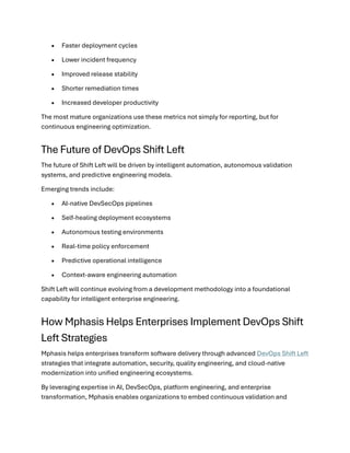 DevOps Shift Left: Redefining Software Delivery Through Early ...