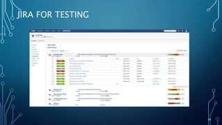 48
JIRA FOR TESTING
 
