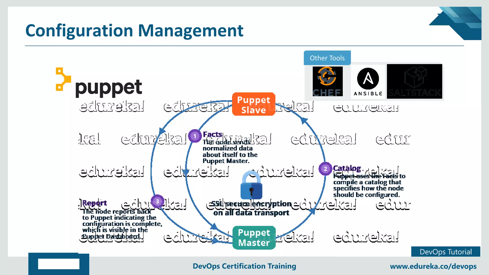 Copyright © 2017, edureka and/or its affiliates. All rights reserved.
DevOps Tutorial
www.edureka.co/devopsDevOps Certification Training
Configuration Management
Other ToolsOther Tools
 