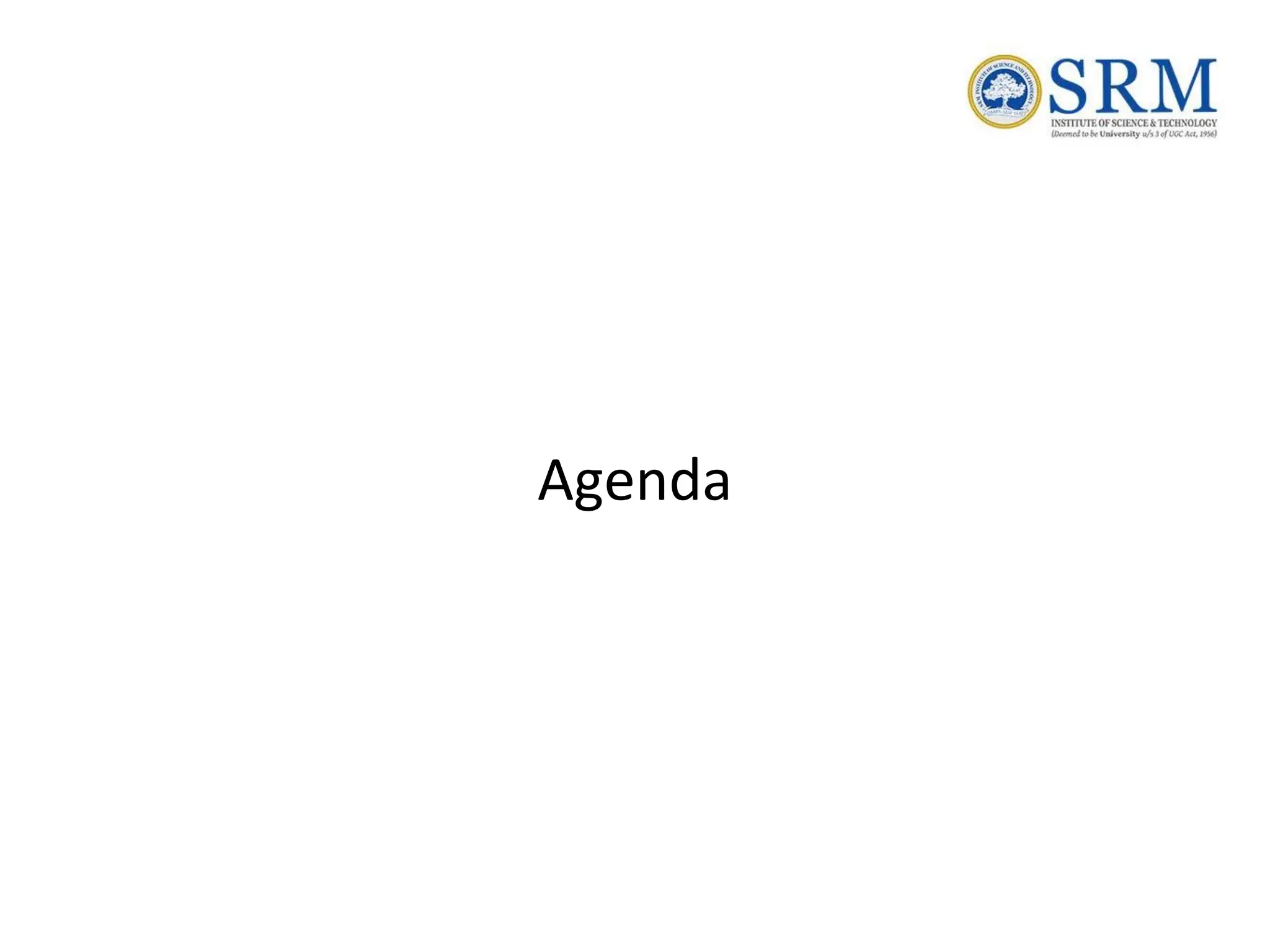 Agenda
 