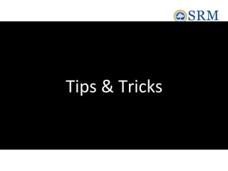 Tips & Tricks
 