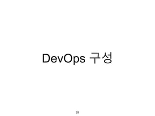 DevOps 구성
28
 