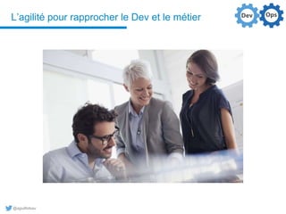 @aguilloteau
L’agilité pour rapprocher le Dev et le métier
 