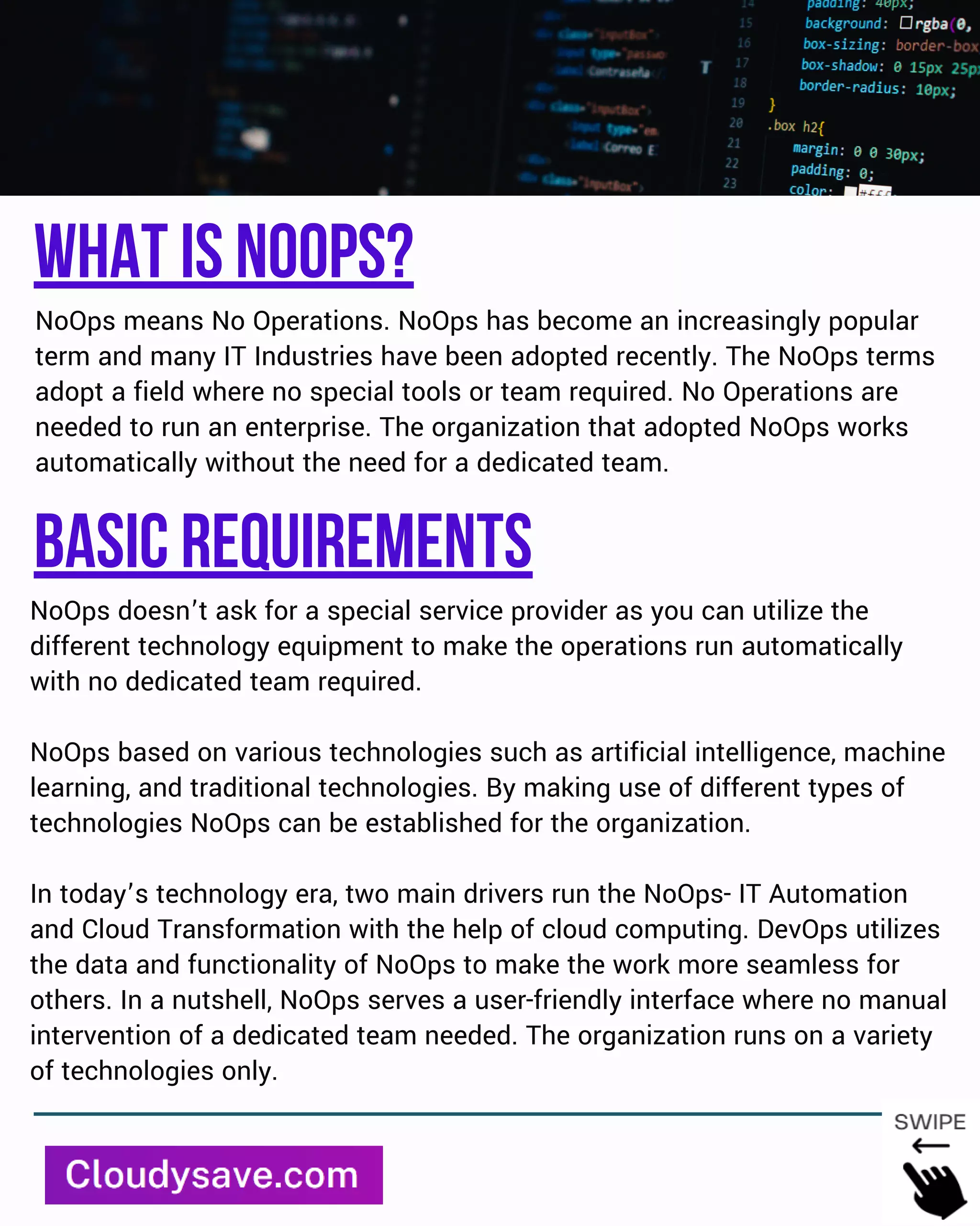 Dev ops vs noops vs finops | PDF