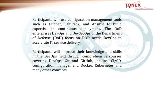 DevOps Workshop, DevOps for DoD Professionals | PPT