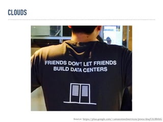 CLOUDS
Source: https://plus.google.com/+amazonwebservices/posts/dnqT2UBbfzG
 