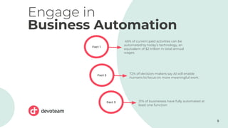 Devoteam   itsmf 2021 - from business automation to continuous value-driven innovation Slide 5