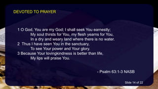 Devoted to prayer | PPTX