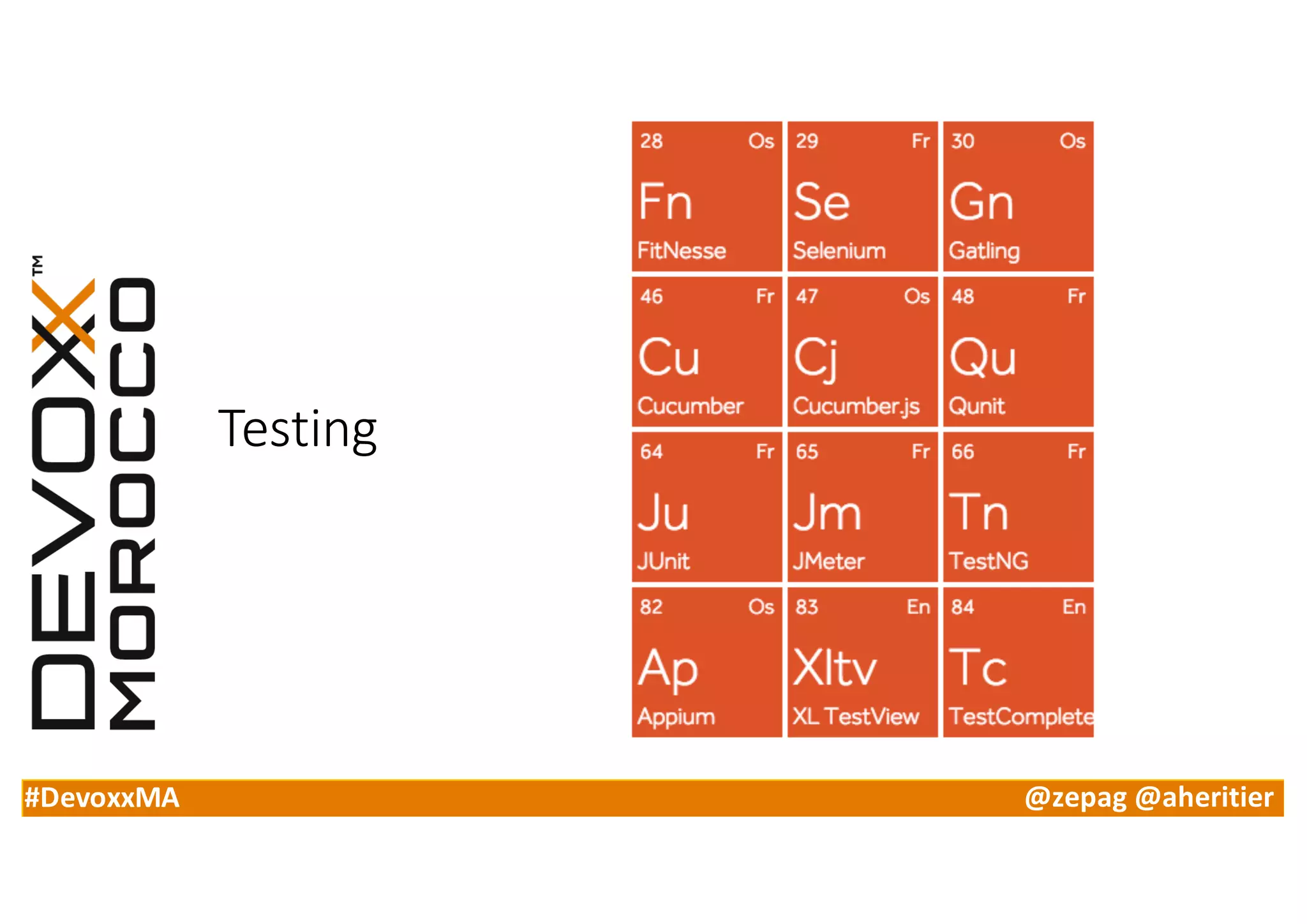 #DevoxxMA @zepag @aheritier
Testing
 
