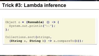 DevoxxFR 2013: Lambda are coming. Meanwhile, are you sure we've mastered the generics?