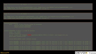 #DevoxxFR
frontend MYAPPPREP1TDC
bind :51702 # Port d'ecoute toutes IP confondues
#default_backend MYAPPPREP1
default_back...