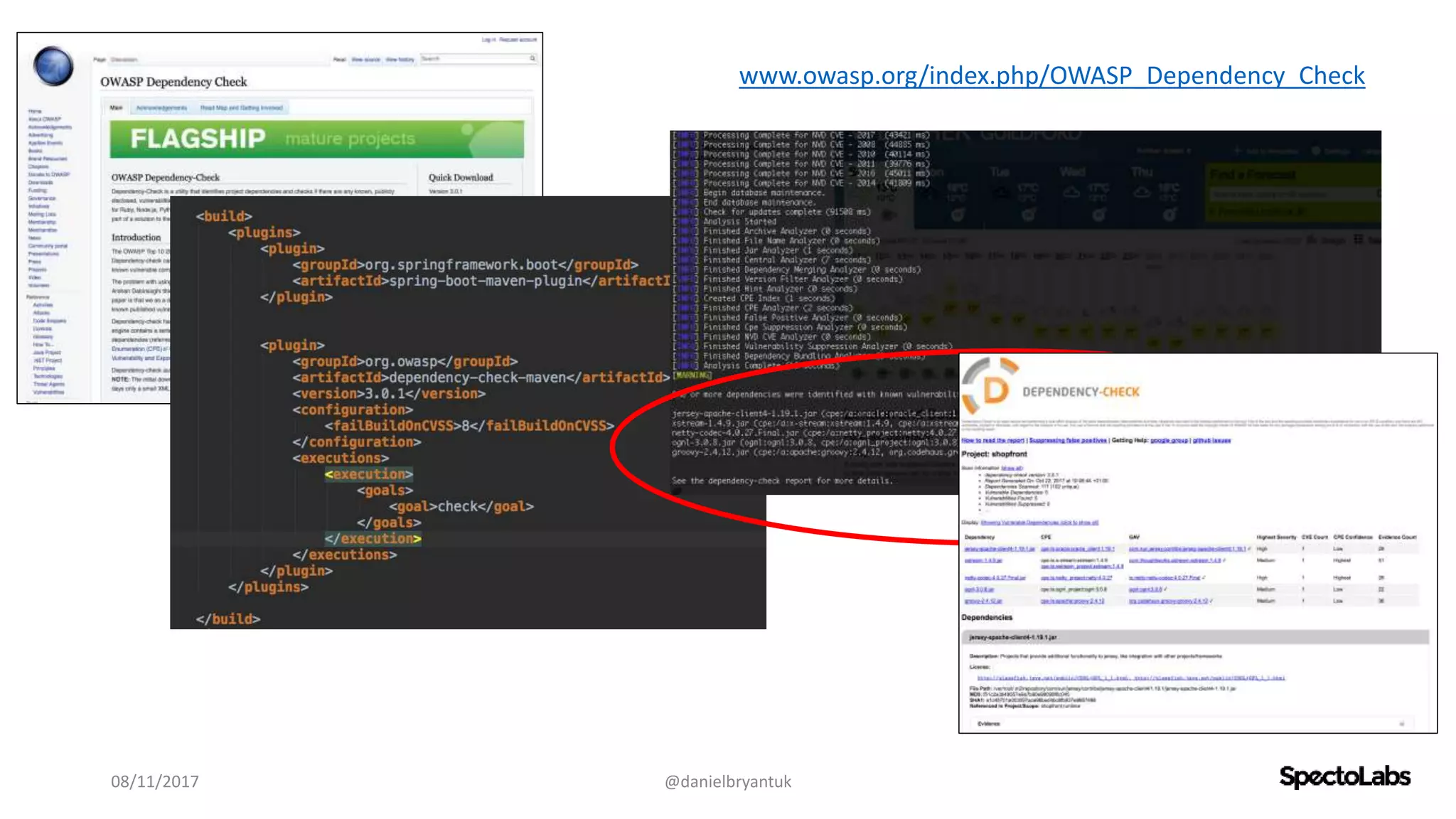 08/11/2017 @danielbryantuk
www.owasp.org/index.php/OWASP_Dependency_Check
 