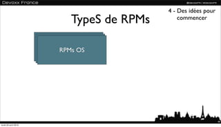 4 - Des idées pour
                          TypeS de RPMs       commencer



                      RPMs OS
              ...