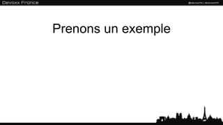 Prenons un exemple
 