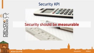 Security KPI
Security should be measurable
#SSDLC@imolinfo
 