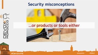 Security misconceptions
…or products or tools either
#SSDLC@imolinfo
 