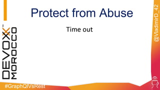 #GraphQlVsRest
@VladimirD_42
Protect from Abuse
Time out
 