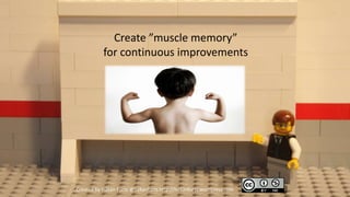 Create ”muscle memory”
           for continuous improvements




Created by Håkan Forss @hakanforss http://hakanforss.wordpress.com
 