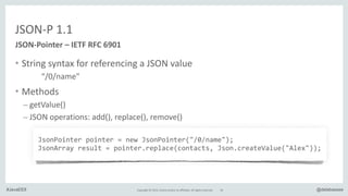 Java EE 8 Adopt a JSR : JSON-P 1.1 & MVC 1.0