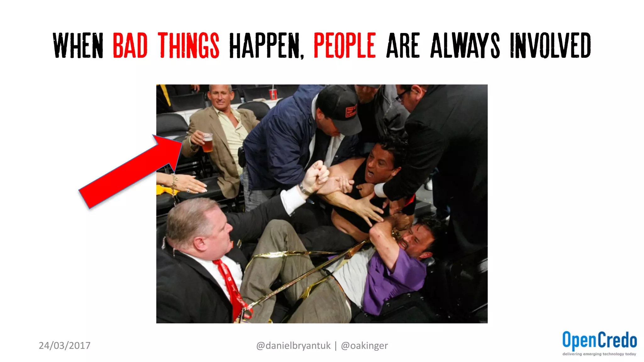 When bad things happen, people are always involved
24/03/2017 @danielbryantuk	|	@oakinger
 