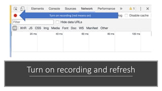 Turn on recording and refresh
Turn on recording (red means on)
 