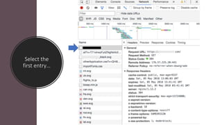 Select the
first entry…
 