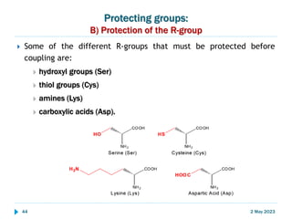 Hydroxyl Protection ödev Peptit Sentezleri- FKM620- Leyla hoca.pptx