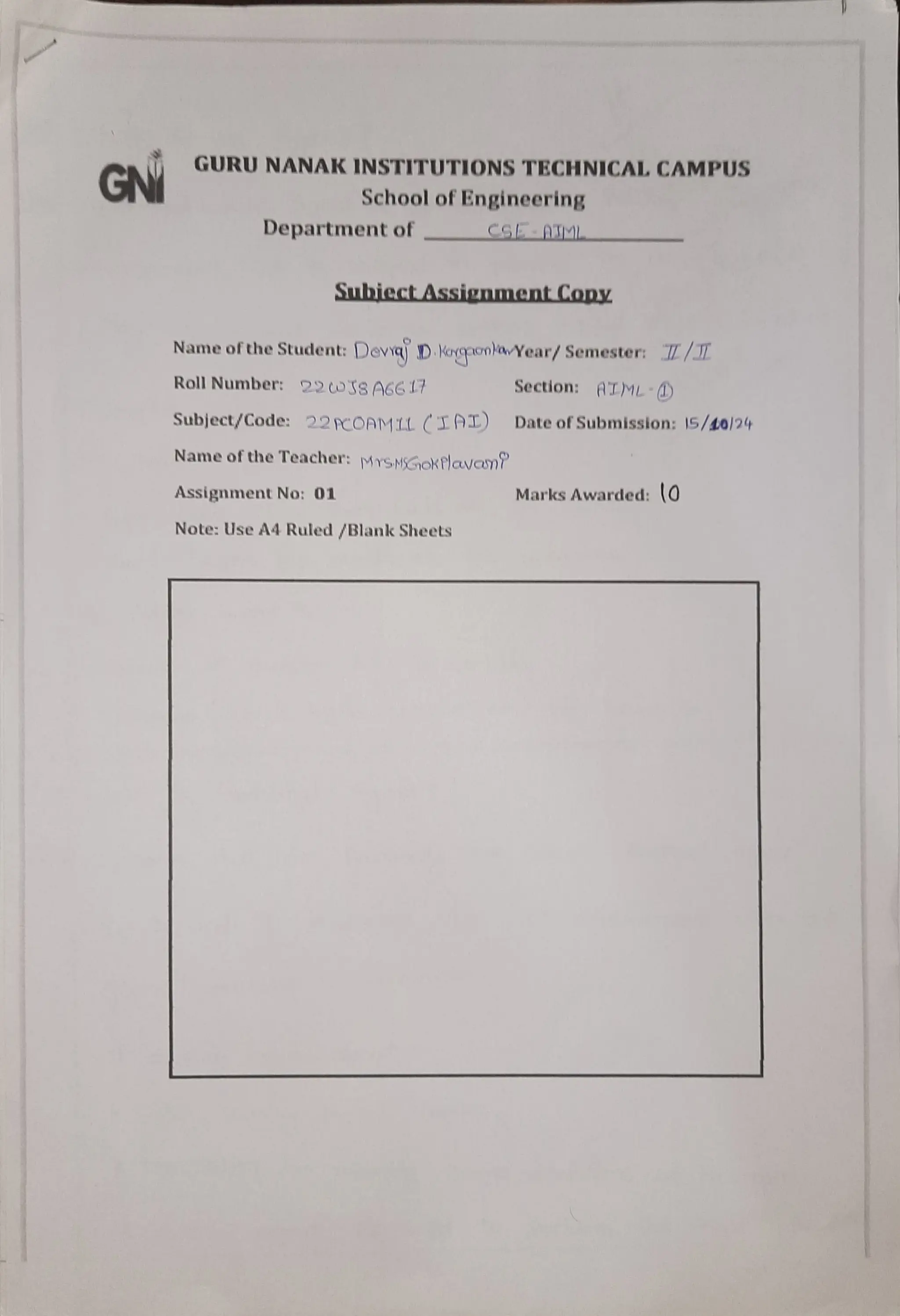 22PCOAM11_IAI_Tutorial 1 _Answers_Devraj-22WJ8A6617_AIML Sec1
