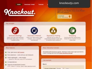 knockoutjs.com
 