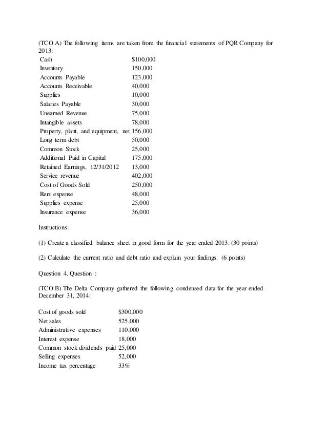 devry acct504 full course latest classified balance sheet in good form