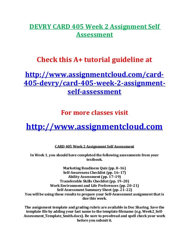Student self assessment template pdf image