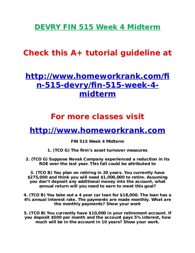 Fin515 midterm essay 04 picture