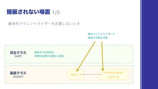 convenience
init B
init A
 