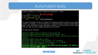 FrameworksAutomated tests
 
