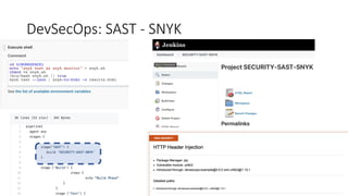 DevSecOps: SAST - SNYK
 