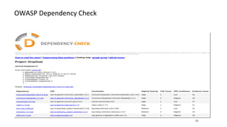 OWASP Dependency Check
21
 